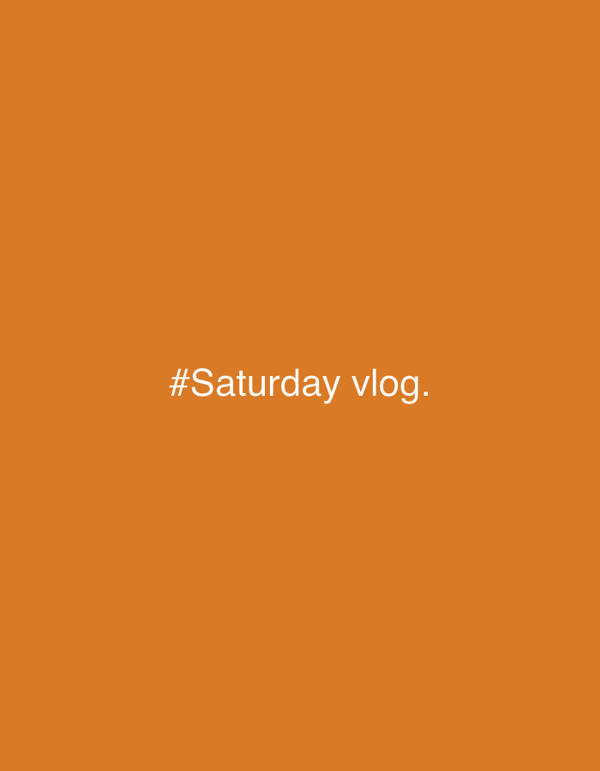 Saturday vlog title cards and a cat chilling in Perm