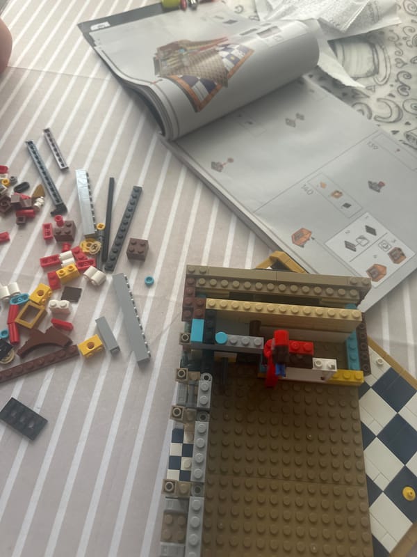 Sofia resident multitasks Lego building during video conference