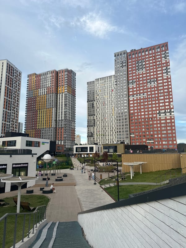 Modern residential complex in Krasnogorsk, multiple angles