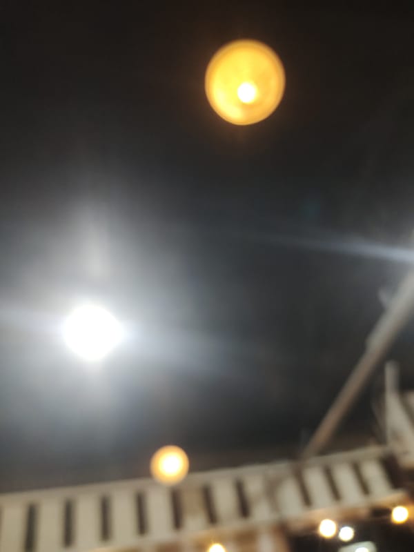 Night documentation of commercial venue furniture in Keudematangkuli