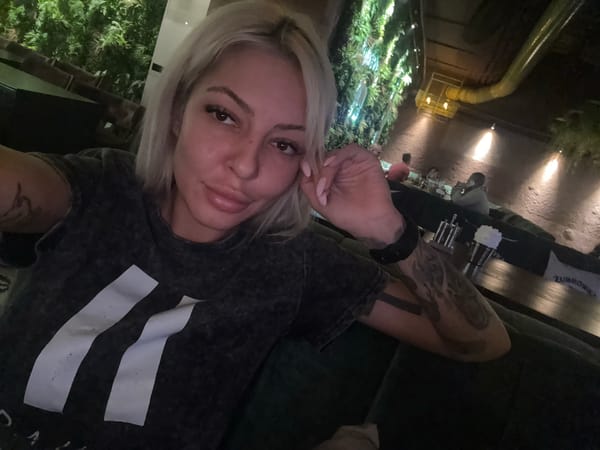 Woman documents dinner experience at Plovdiv restaurant