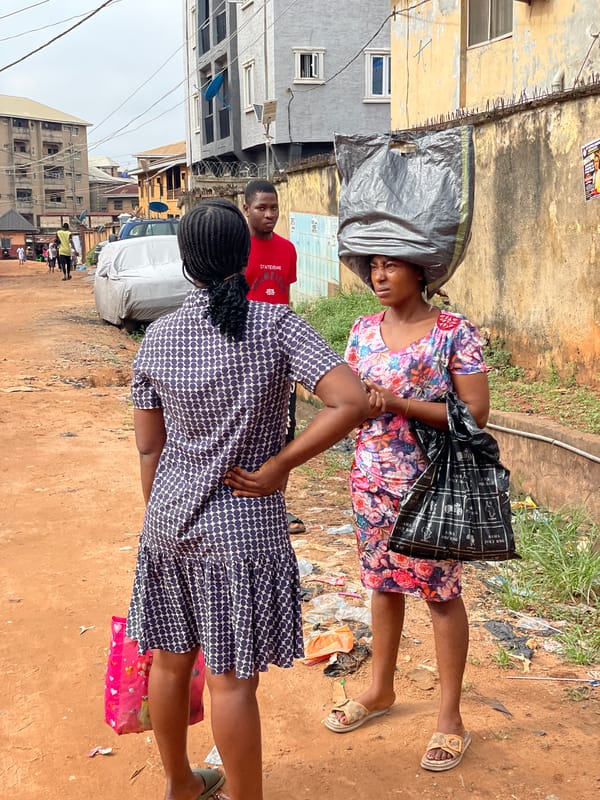 Morning street life documented in Onitsha, Nkpor Nigeria