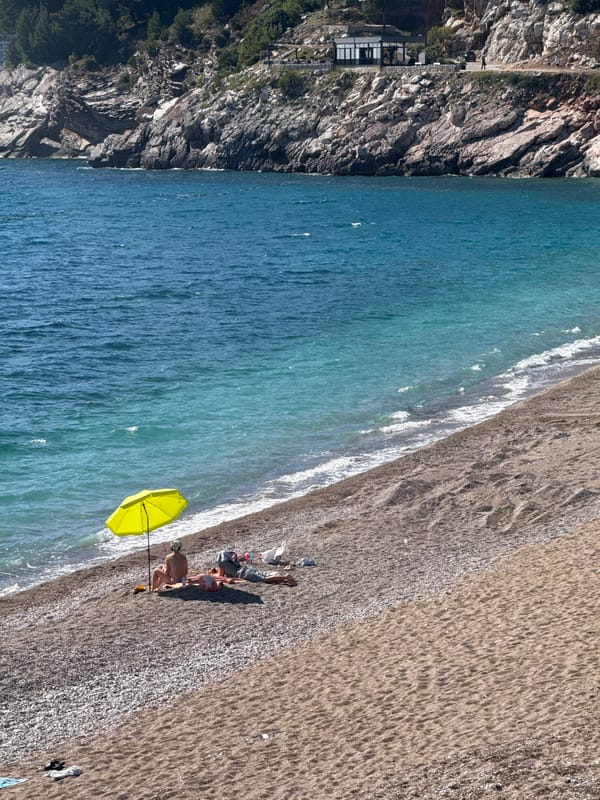 Coastal scenery documented in Kamenovo, Montenegro during midday