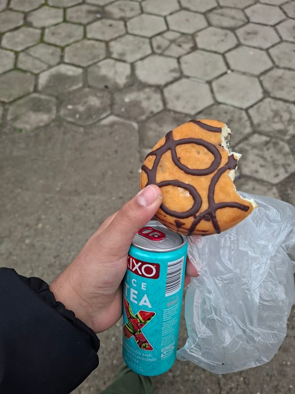 Morning snack moment captured in Iskar, Bulgaria