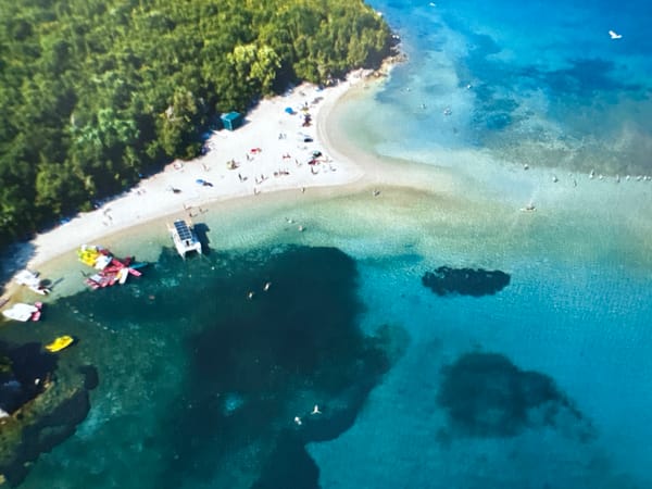 Diverse objects documented in Haskovo: beach scene, Tesla model, decorated skull
