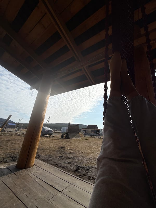 Rural relaxation and community activity in Tyulyuk, Russia