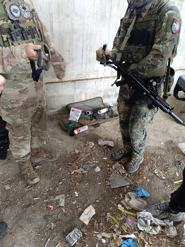 Two camouflaged figures spotted in outdoor area near Bulgarian town