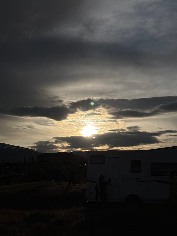 Visitor documents historic Armenian ruins during afternoon exploration
