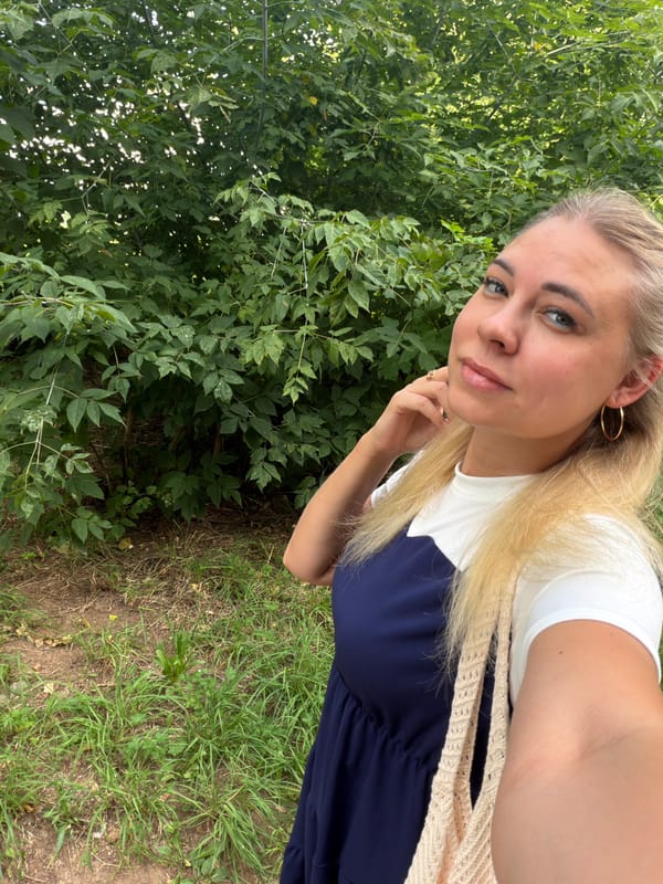 Selfies and a breakfast spread on a quiet morning in Chaikovsky