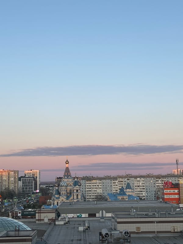 Daytime skyline views captured in Izhevsk, Russia
