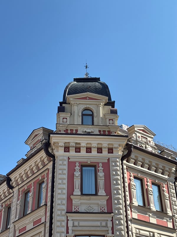 Kazan's historic city center landmarks on a sunny afternoon