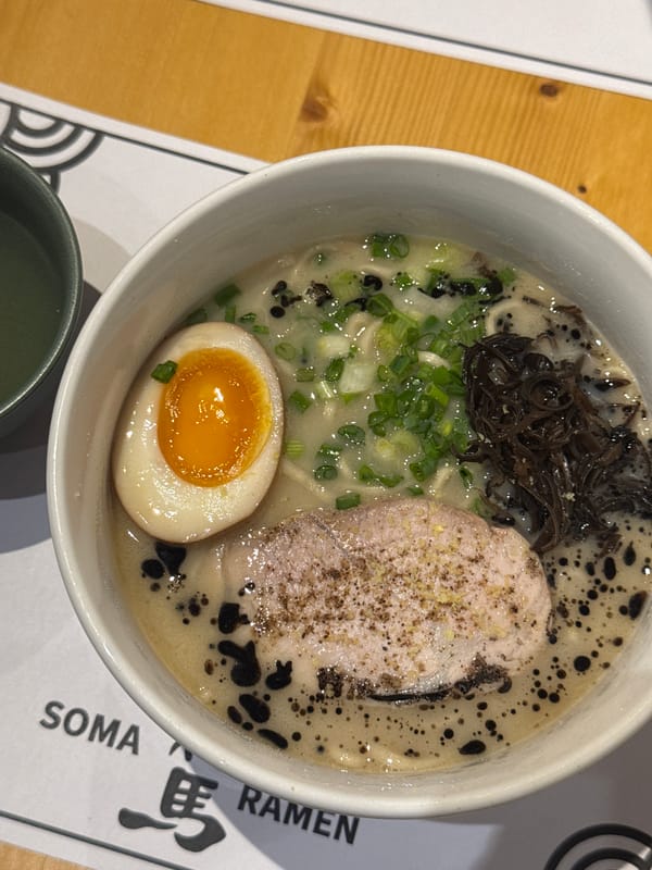Diners document lunch experience at SOMA Ramen in Tbilisi