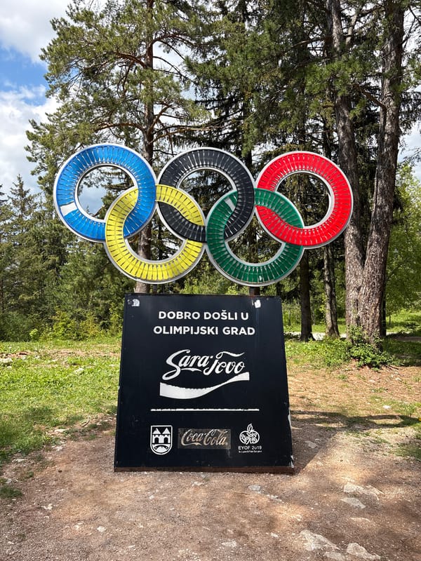 Tourists capture Sarajevo's Olympic landmarks and cable car views
