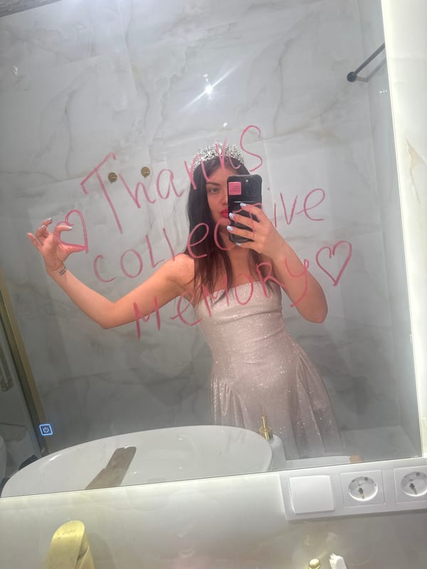 Woman takes mirror selfie in Moscow bathroom