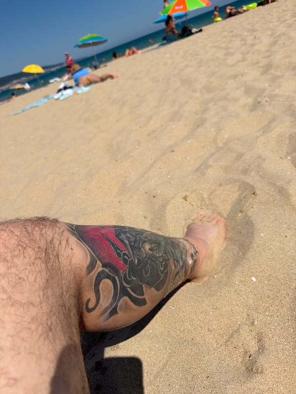 Lazy beach afternoon in Nesebar, Bulgaria