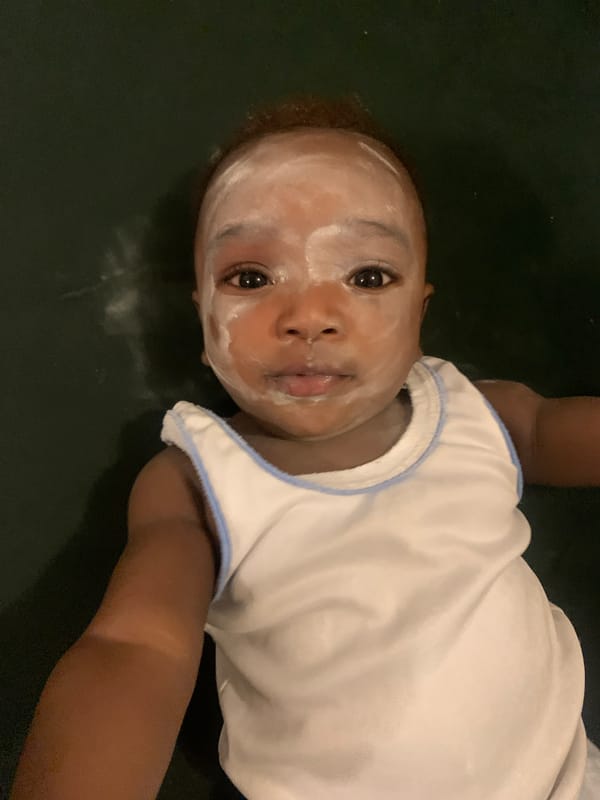 Baby with white substance observed in Barakin Akawo, Nigeria