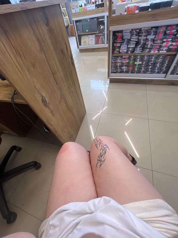 Hanging out in a Ternopil phone case shop on a summer morning