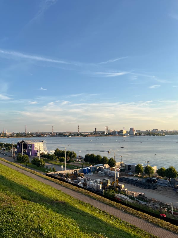 Afternoon scenes along Izhevsk's waterfront and city streets