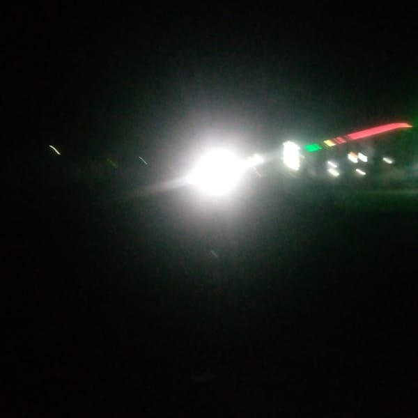 Witness documents nighttime urban scenes over 22-minute period