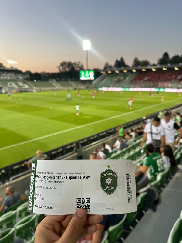 Ludogorets vs. Hapoel kicks off at Huvepharma Arena