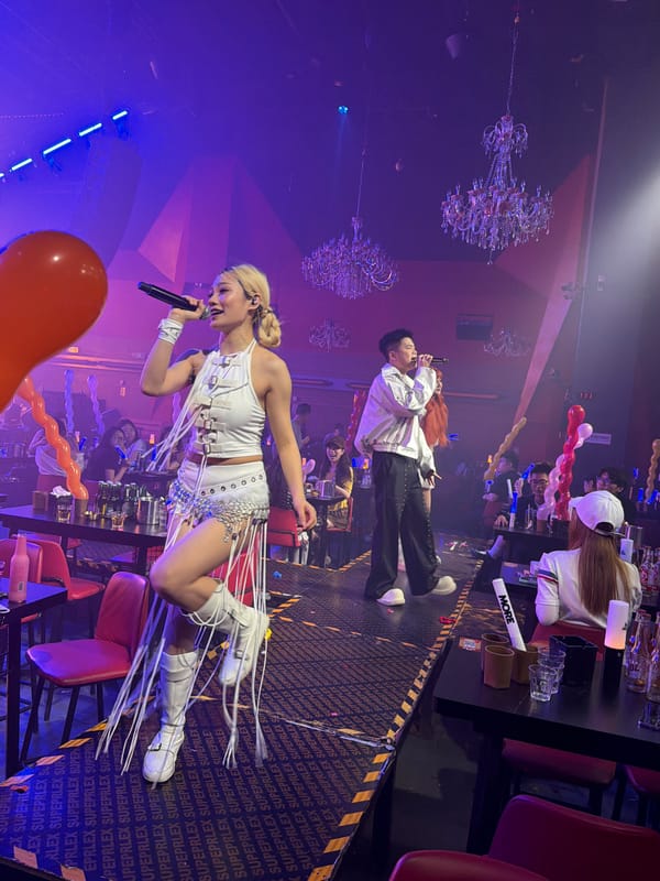 Nightclub entertainment features live performers in Chongqing venue