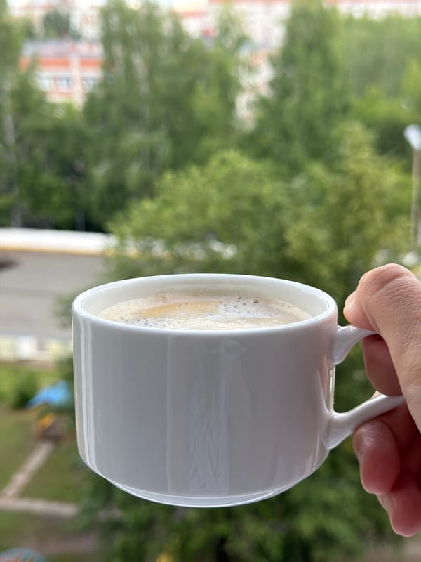 Lazy Izhevsk morning: sphynx cat, fresh coffee, breakfast spread