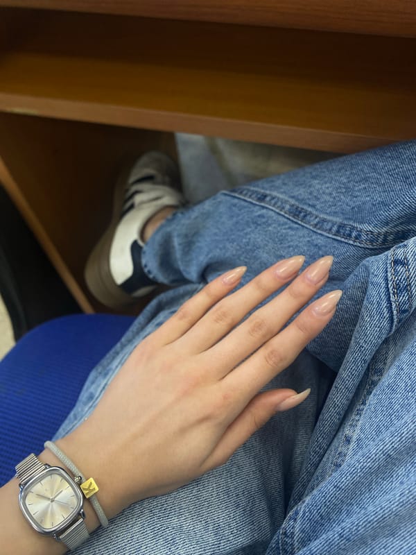 Person in denim outfit spotted sitting in Yerevan