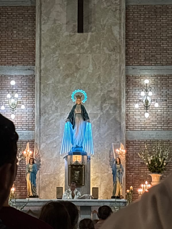 Early morning religious service observed at San Isidro church