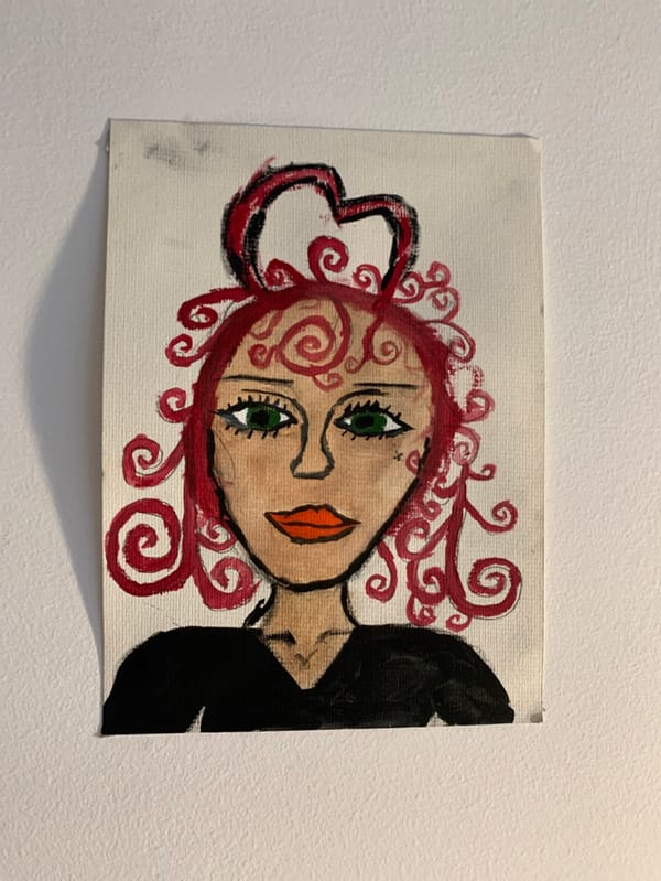 Young artist sketches roses, takes selfies in Belgrade apartment