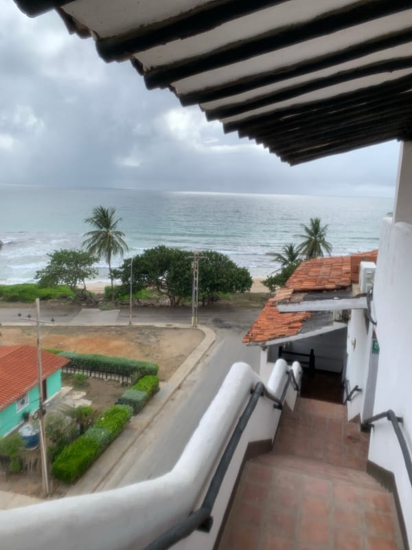 Tourist documents resort scenes in El Tirano, Venezuela