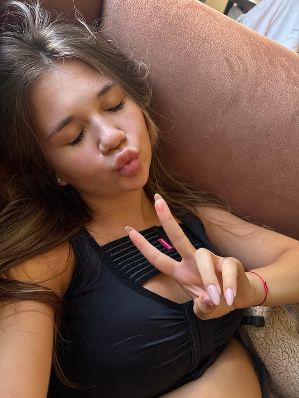 Relaxed couch poses with playful expressions, Malo Buchino
