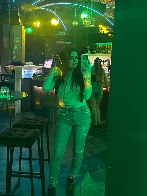 Young women photographed at nightclub in Sliven, Bulgaria