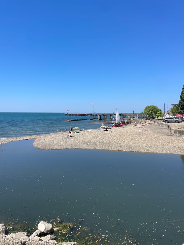 Sunny morning along Sochi's Black Sea waterfront