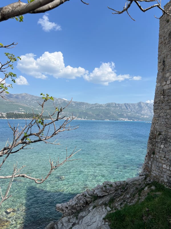 Tourist captures daily life in Budva's historic Old Town