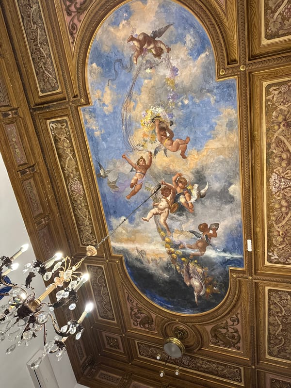 Ornate baroque interior documented in Catania, Italy