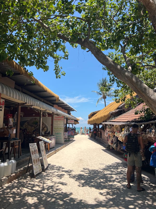 Morning scenes from Ban Ao Nang beach resort area