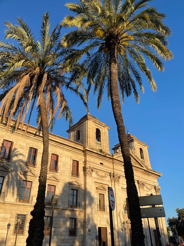 Morning view of Valencia Provincial Council building documented