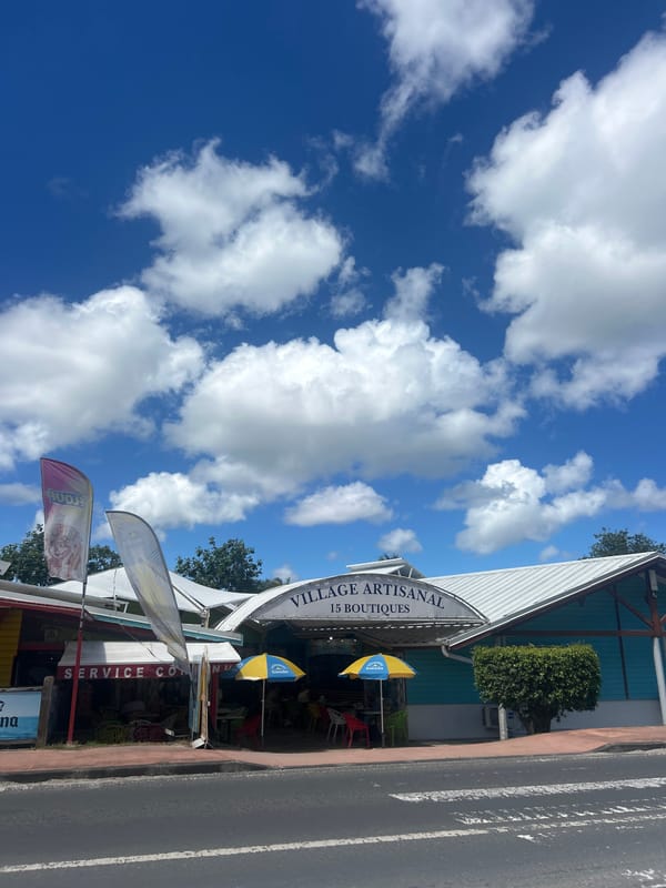 Tourist scenes captured in Sainte-Anne, Guadeloupe beach town