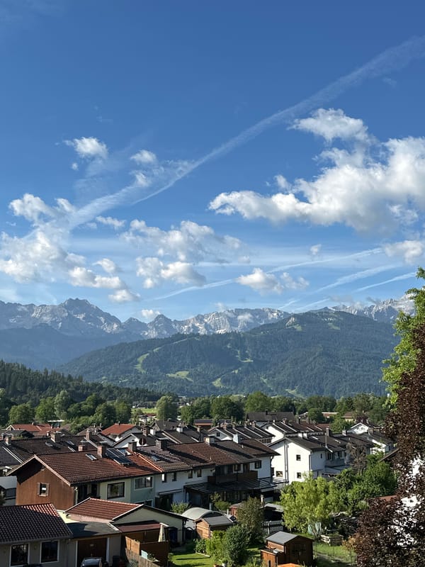 Morning in Garmisch-Partenkirchen: Mountain views, breakfast, and daily life