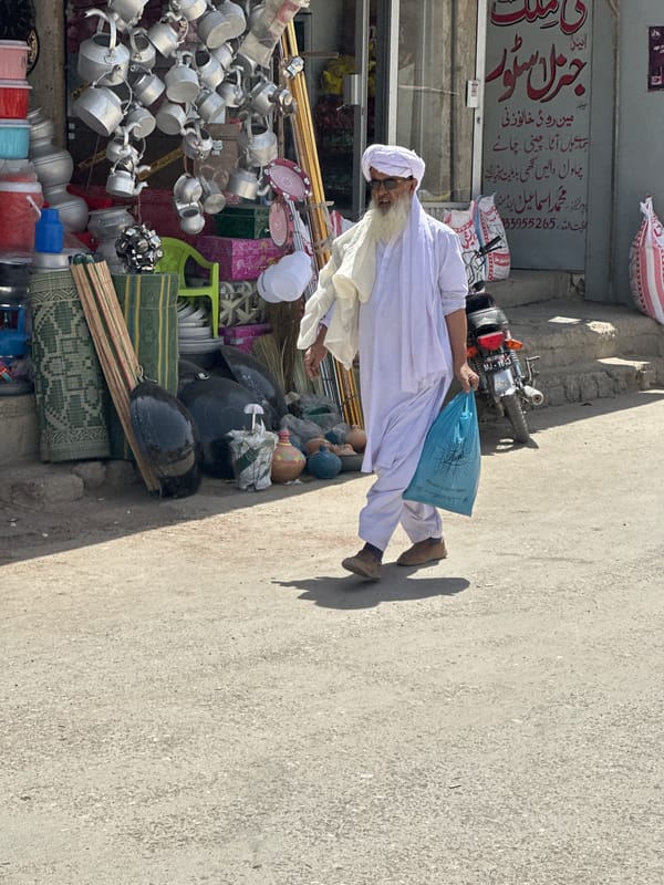 Morning street life documented in Kanozai, Pakistan