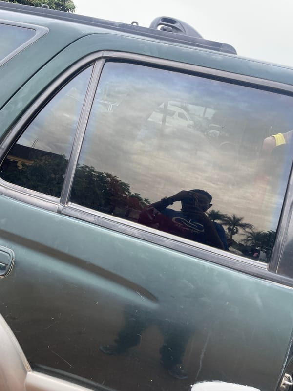 Vehicle documentation activity recorded at New Stadium parking area