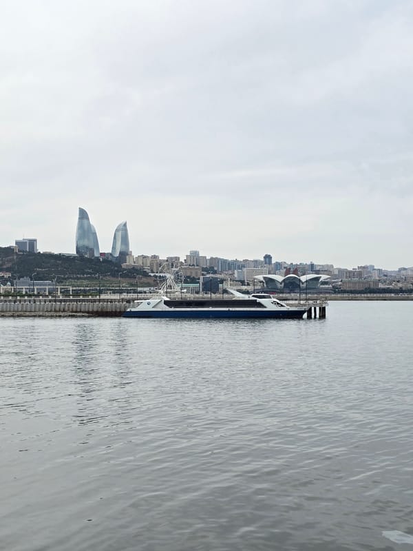 Morning stroll along Baku's Caspian waterfront and city center