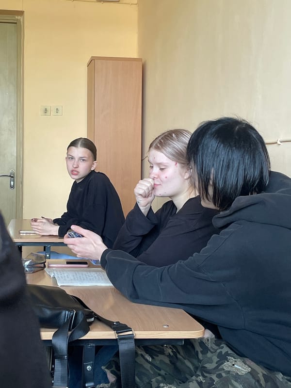 Students documented during morning study session in Saint Petersburg