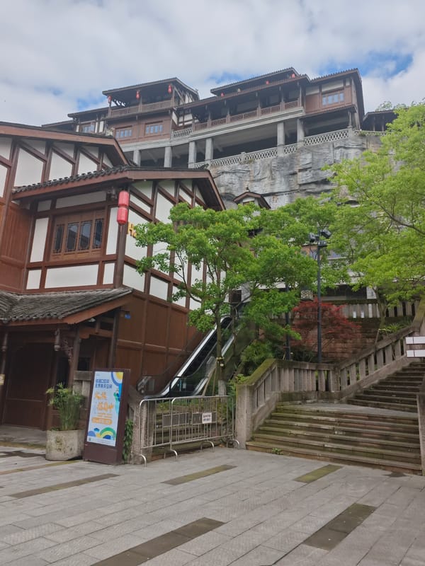 Morning street life documented in Shapingba District, China