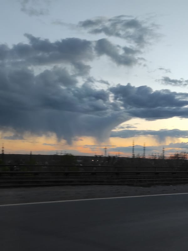 Dramatic storm clouds observed over Chaikovsky, Russia