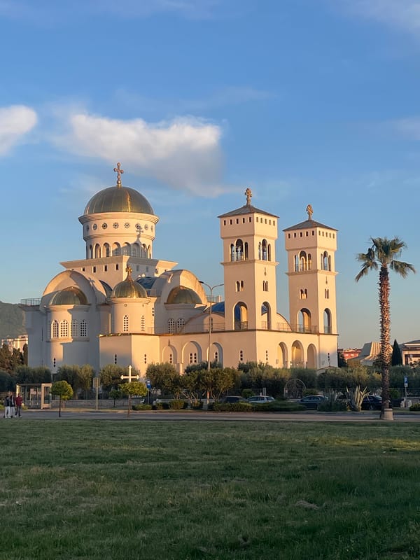 Cathedral of Saint Jovan Vladimir photographed in Bar, Montenegro