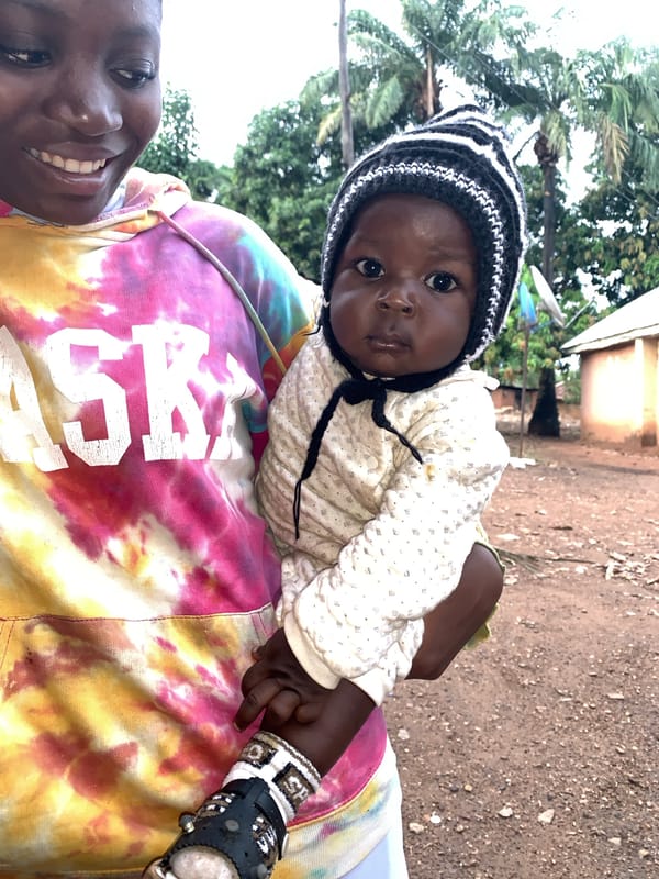 Community gathers for dancing, soccer in Akwanga Nigeria