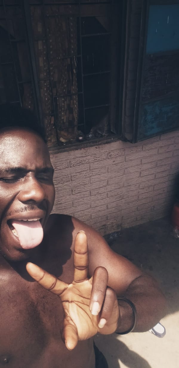 Outdoor selfie series in Narayi, Nigeria, midday heat