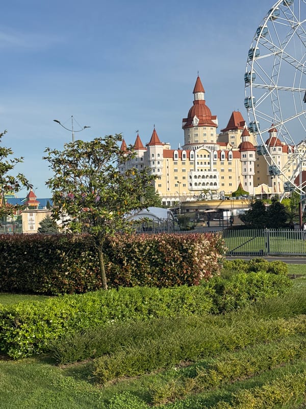 Tourist documents Sirius resort city landmarks and landscapes