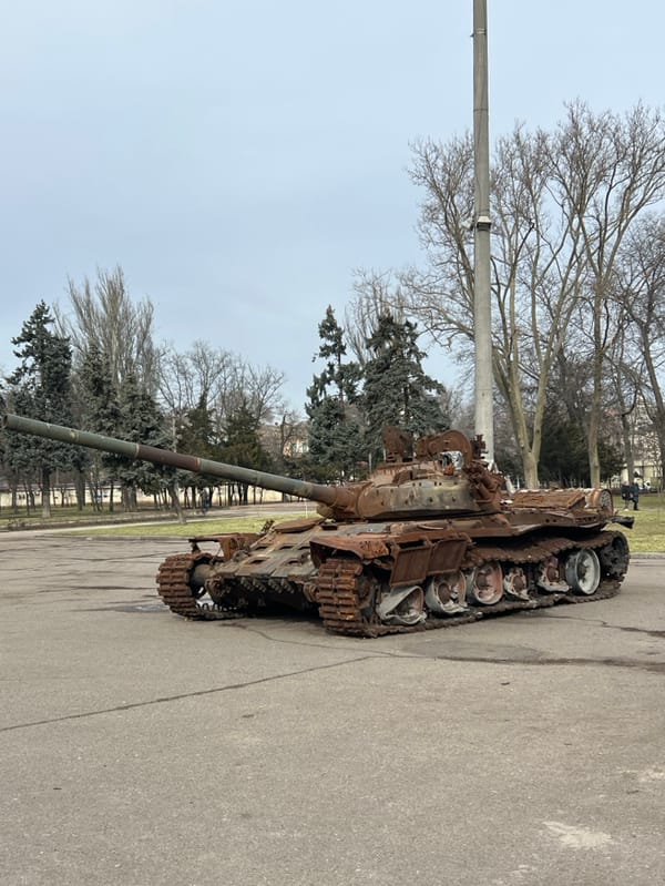 Military equipment exhibition draws visitors in Odesa's Dumska Square
